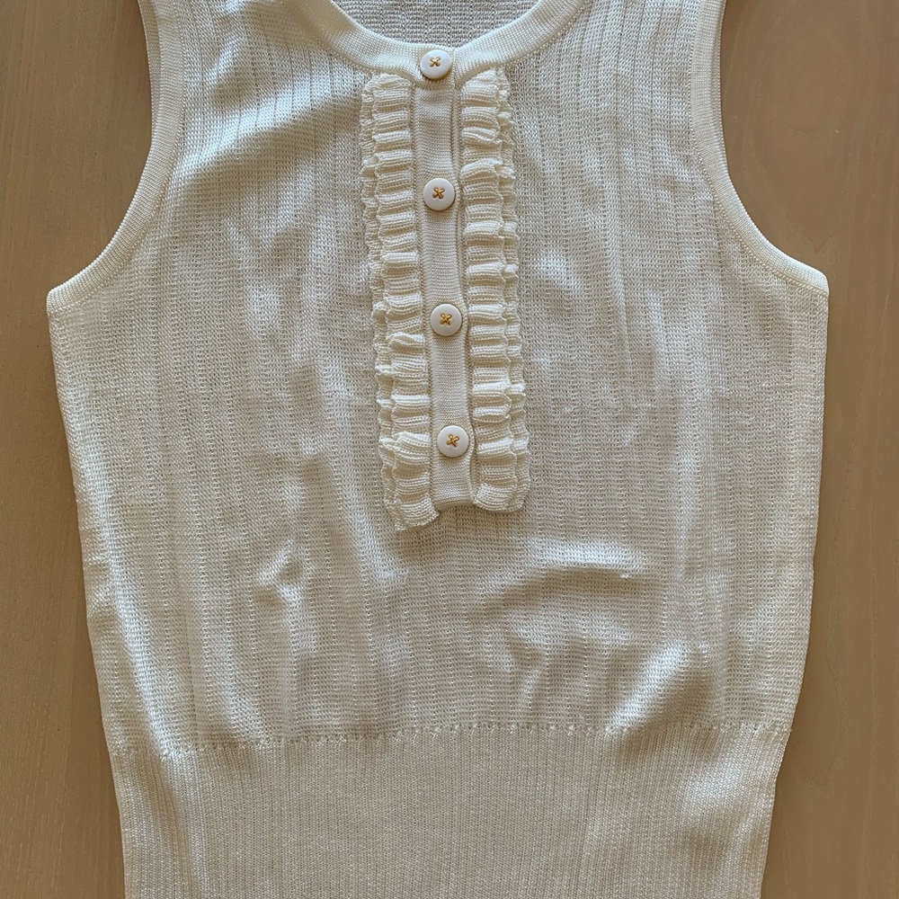 St. John knit underpinning and sweater set